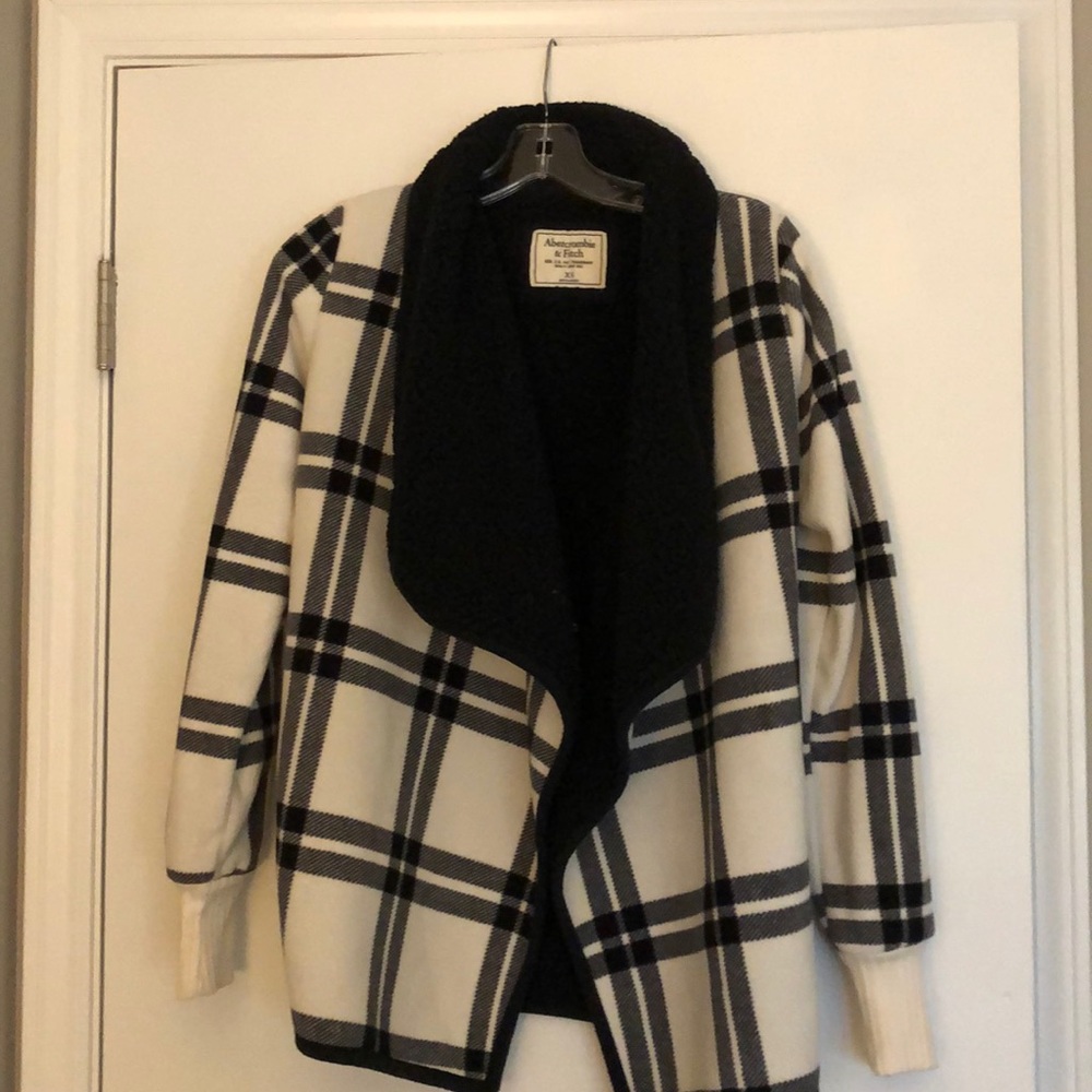 Abercrombie open-front parka with shawl collar